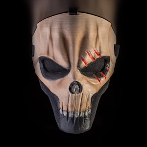 Human skull mask - Creepy mask - Demon mask - steampunk horror mask