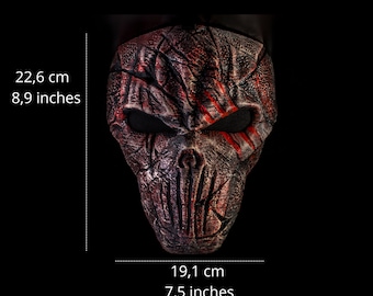 Halloween demon skull mask, cosplay halloween costume, full face masquerade, creepy demon mask, diablo, horror scary mask, 3d printed mask
