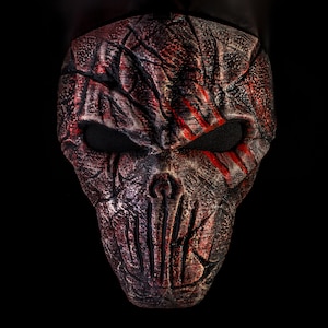 恐ろしいホラーマスクユニークな手描きの3D悪魔マスク