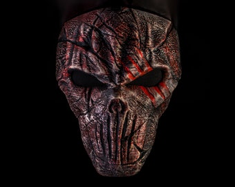Scary Horror mask unique hand painted 3d demon mask