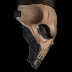 Monster mask for women, witch horror, handpainted goth face mask, halloween cosplay mask, creepy, hannibal, human skull, zombie, 3d printed