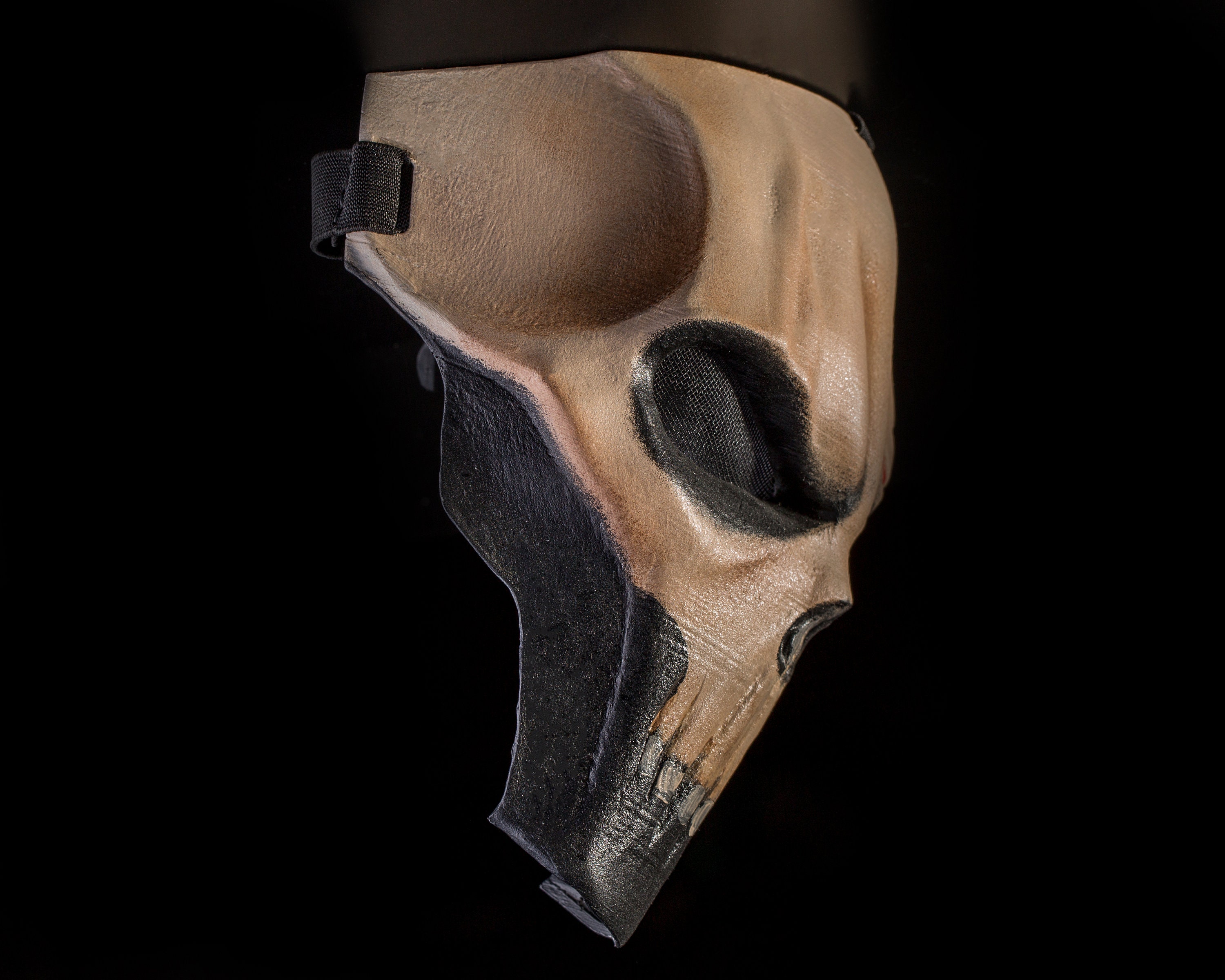 Monster Mask for Women, Witch Horror, Handpainted Goth Face Mask