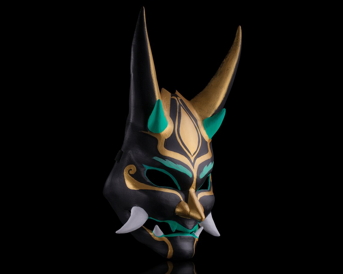 Genshin Impact Xiao Mask Anime Cosplay mask 3D Printed Demon Etsy