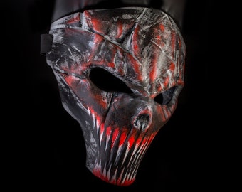 Scary scull mask Cyberpunk mask Demon cosplay 3d printed mask