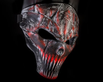 Scary scull mask Cyberpunk mask Demon cosplay 3d printed mask