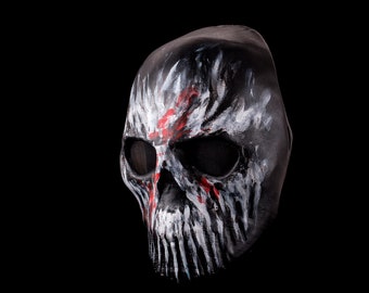 Cosplay mask, Dead by Daylight, Legion dbd, Killer Joey Horror, Skull, 3d printed mask, Halloween mask, gift gor him, bloody mask, scary