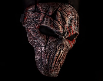 Scary Horror Cosplay demon mask, cosplay mask, unique hand painted 3d mask, gift for him