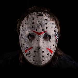 Viernes 13, máscara de hockey de Jason Voorhees, máscara de maniaco de películas de terror