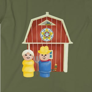 Little People American Gothic Unisex Softstyle T-Shirt