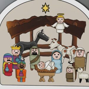 Presentes vintage Fisher Price Little People Nativity, caneca de presente de Natal, sacola, produtos fofos exclusivos
