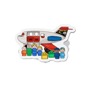 Pequeños imanes troquelados de vacaciones familiares