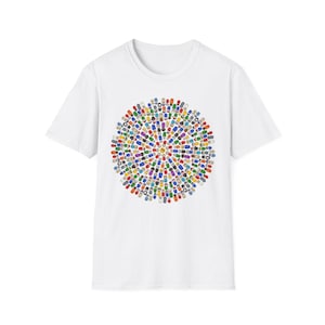 Little People Mandala T-shirt souple unisexe