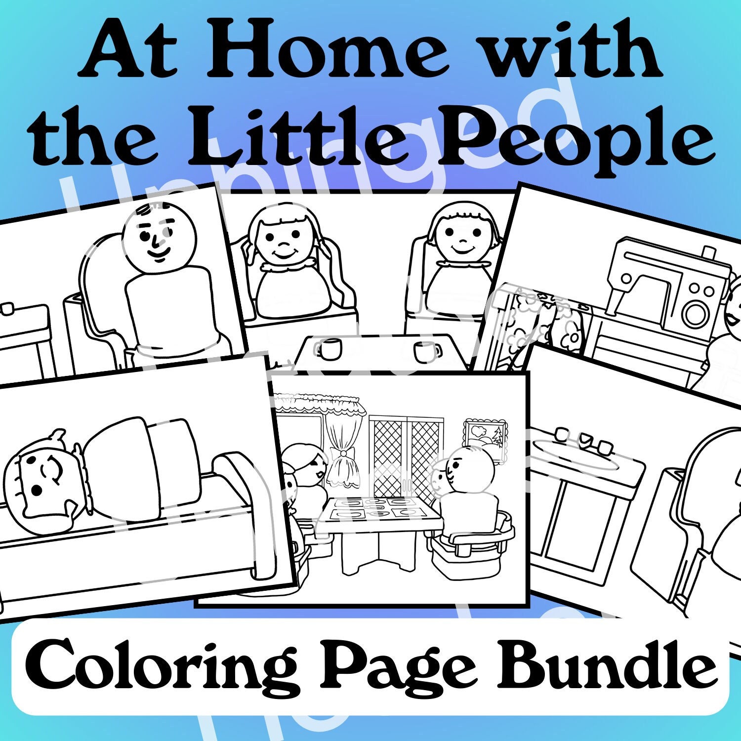 Coloring Pages Little People - Il Fullxfull.5660978525 I9hd