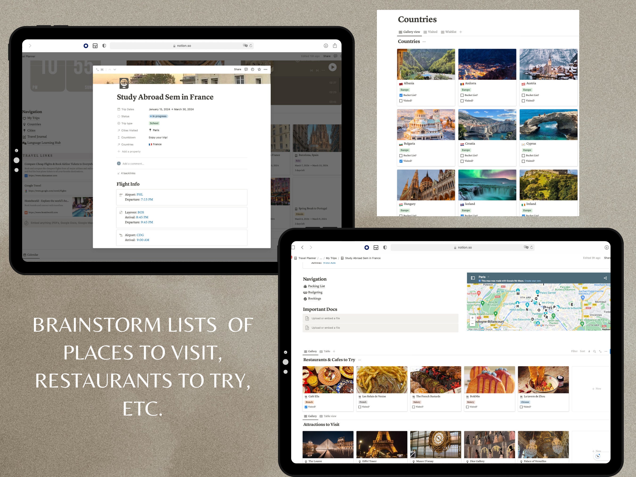 Notion Travel Planner Template Travel Itinerary Vacation Planner Notion Notion Travel Planner Template Travel Itinerary Vacation Planner Notion