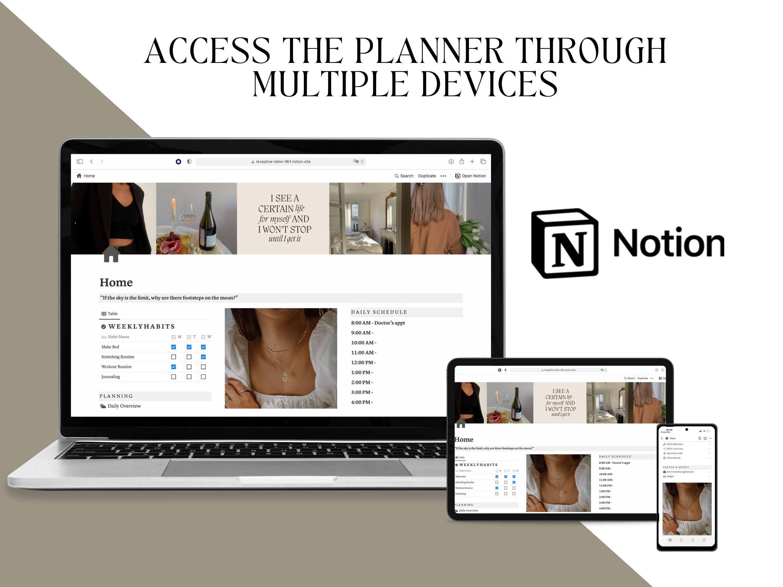 2024 Notion Planner Template That Girl Planner Notion Dashboard All in ...