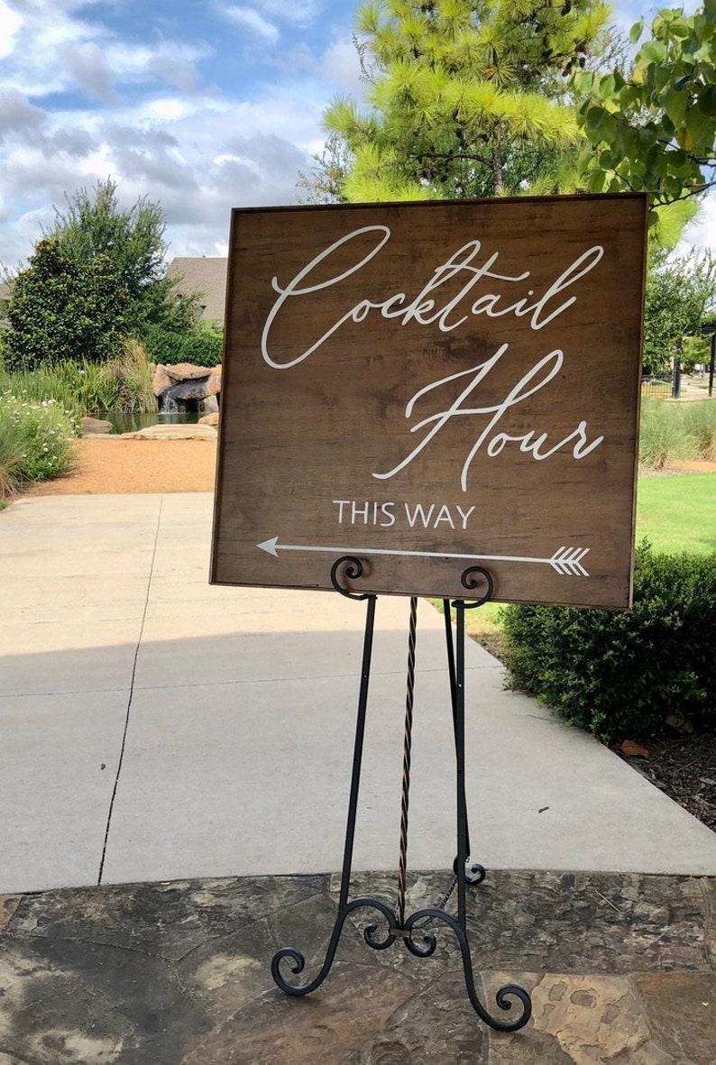 Cocktail Hour Sign Cocktail Hour Wedding Wedding Sign Etsy