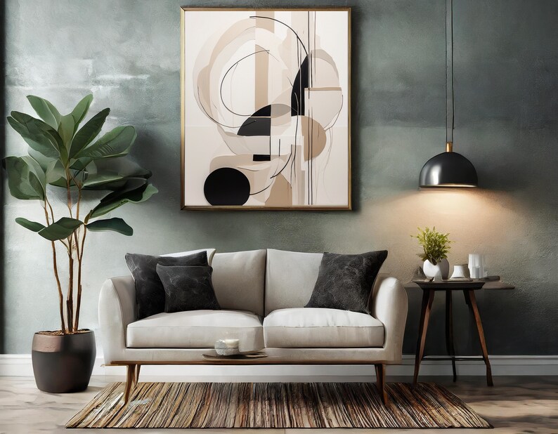 Beautiful Abstract Wall Art Living Room Modern Home Decor Minimalist