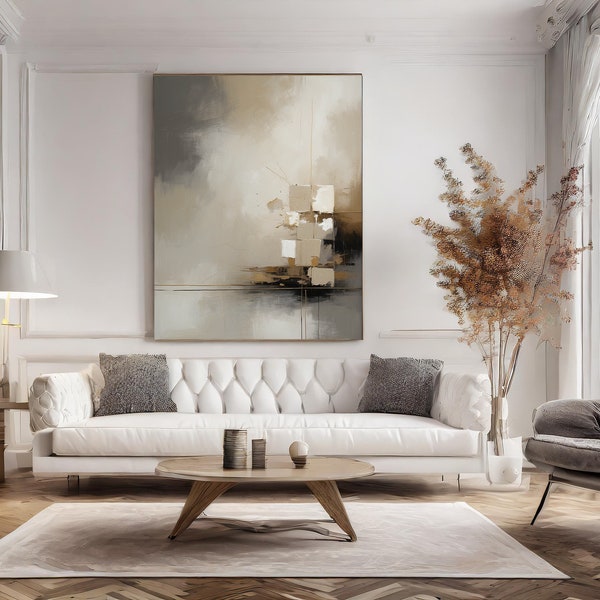 Amazing Abstract Wall Art, Digital Print, Beautiful Home Decor, Painting, Luxurious Theme, Unique Canvas Print, Neutral Colours, Living Room