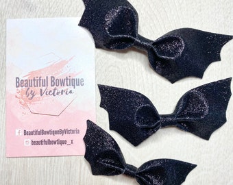 Boutique Halloween Hair Bow With Clips For Kids Hair Hair Pumpkin useful P6K7