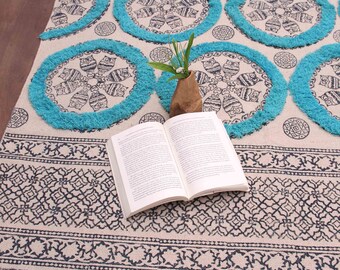 AREA RUG Embrodery Boho Printed with home decor Bohemian Cotton Area Rug