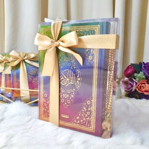 Rainbow Quran Set | Rainbow Quran Tasbeeh Islamic Gift Set | Islamic Graduation Gift | Islamic Home Gift | Islamic Gift For Muslim