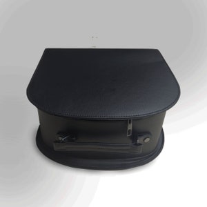 Leather Imam Hat Bag | Lux Sarik Case | Muslim Hat Box | Zipper Sarik Bag | Handbag for Sarik | Imam Gift
