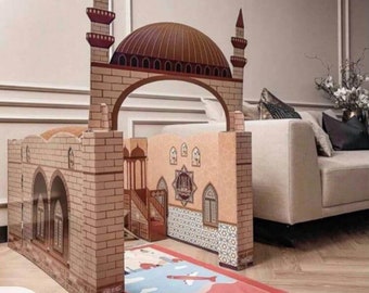 Masjid Playhouse for Muslim Kids, Praying Mosque Child, Islamic Gift for Son Daughter, Ramadan Gift