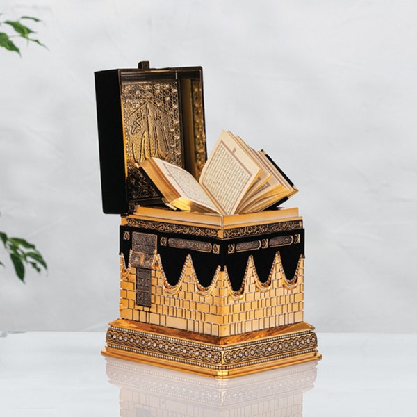 Kaaba Replica With Quran | Kaba Decor Gift Quran | Islamic Decoration | Muslim Home Gift