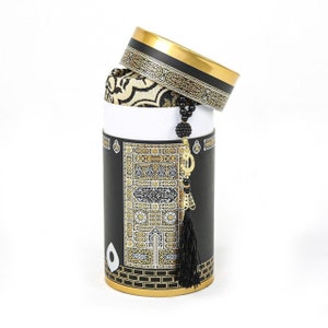 Prayer Rug Tasbih Islamic Gift Set | Prayer Mat Misbaha Muslim Gift Box | Sajjada, Janamaz, Sejada | Gift For Muslim | Islamic Home Gift