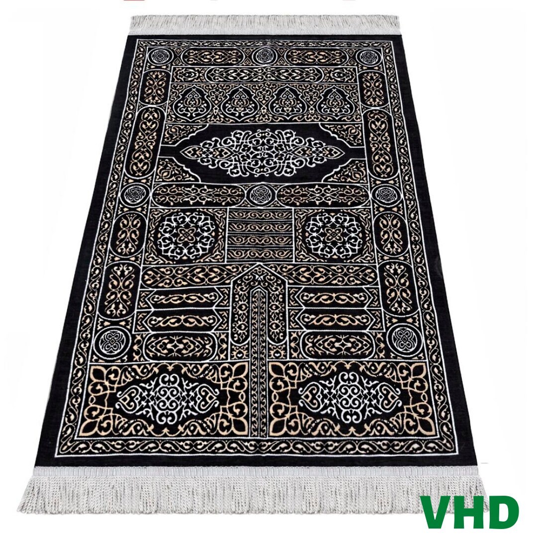 Lux Kaaba Pattern Prayer Rug High Quality Prayer Mat, Sejadah Islamic ...