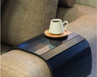 Decoratieve Houten Sofa Tray | Sofa Arm Tafel | Verstelbare sofa lade | Sofa Bijzettafel | Bank Arm Tray | Sofa Arm Lade | Sofa Arm Cover