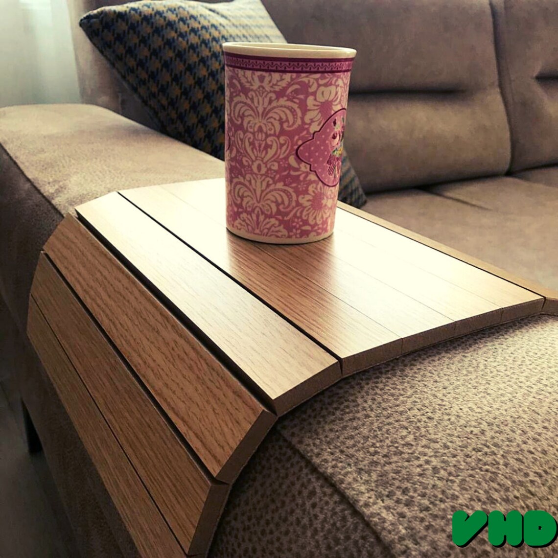 Decorative Wooden Sofa Tray Sofa Arm Table Adjustable Sofa Etsy