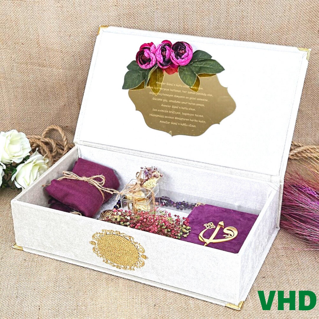 Lux Customizable Islamic Gift Box for Women Muslim Gift Set for Girl Graduation Gift Birthday
