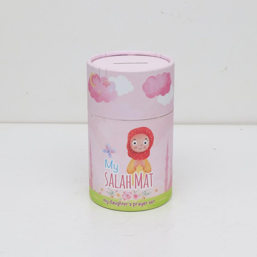 Islamic Prayer Set for Muslim Girl Prayer Rug Tasbih Kid Gift Set Moneybox and Rug Case Bulk