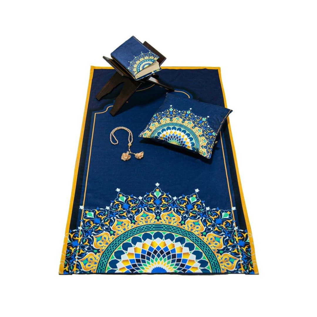 Prayer Rug, Quran Case, Pillowcase, Tasbih Set High Quality Prayer Mat