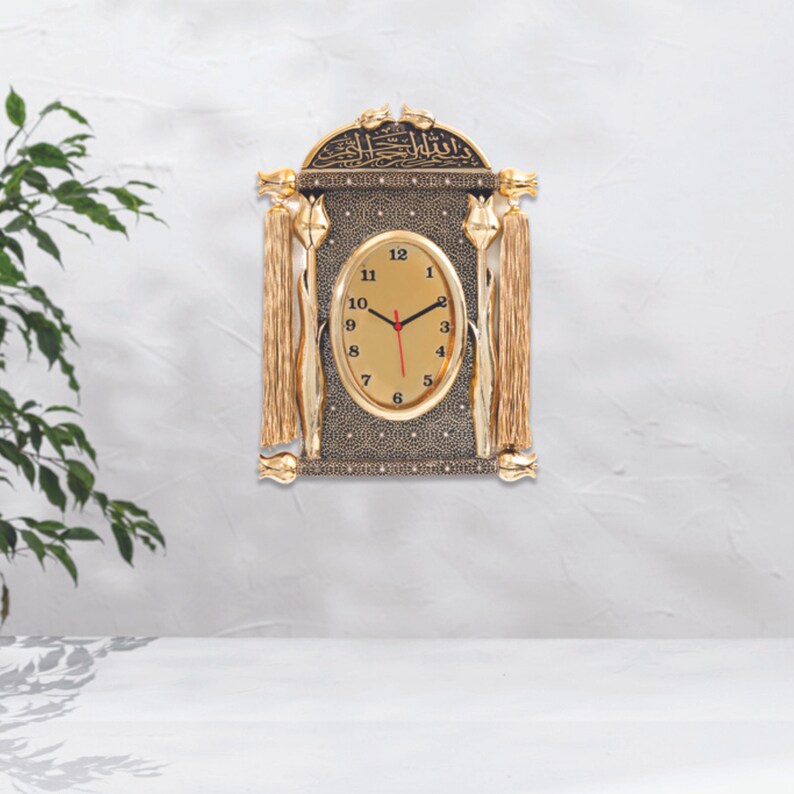 Big Size Islamic Wall Clock Islamic Wall Decor Art Muslim Etsy