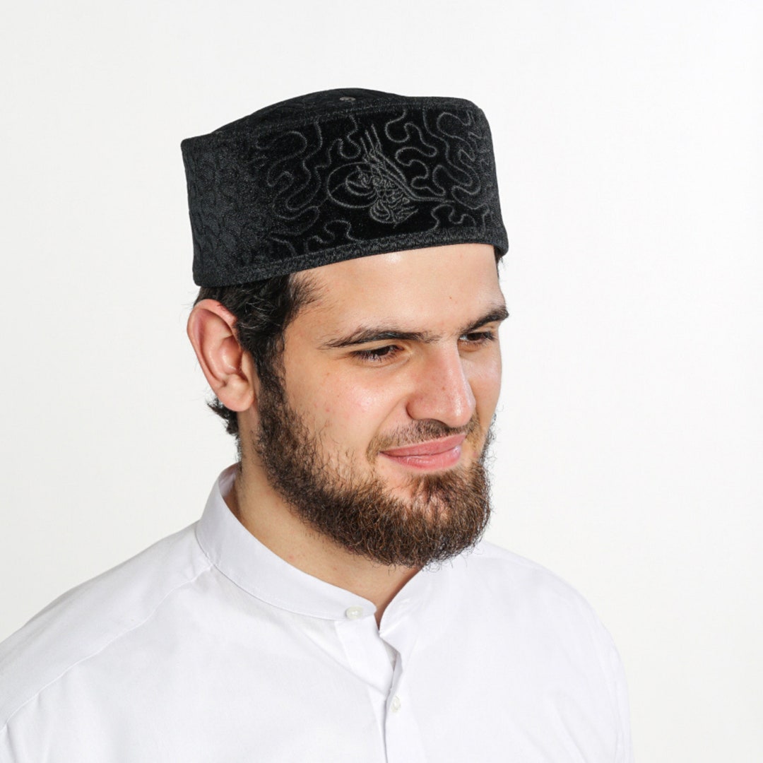 Ihvan Online Chapeaux D'hiver Musulmans Turcs Kufi Pour Hommes, Taqiya, Takke, Peci, Casquettes Islamiques, Cadeaux Islamiques, Taille Standard, Bleu Marine, Bleu Marine, Taille Unique