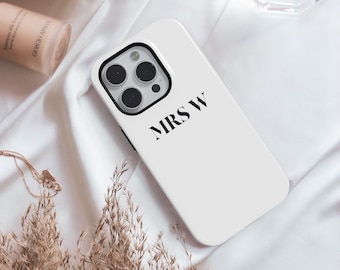 Personalized Wedding Mrs Case For iPhone 15, 14, 13 Pro Max, Bride Case For Samsung Galaxy S23, S22 Ultra, Wedding Gift, Bride To Be