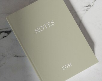 Personalised Initials Notebook: Hardcover Custom Journal