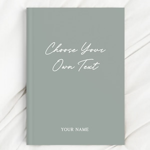 Gepersonaliseerd notitieboek met harde kaft, aangepast tekstdagboek, gepersonaliseerd briefpapier, uniek cadeau, elke gewenste tekst (5 x 7 inch)