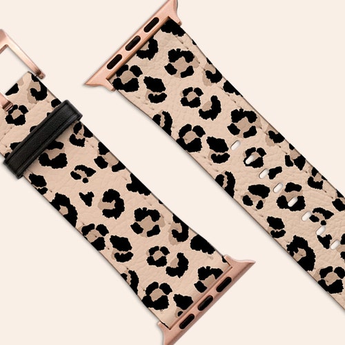 Leopard Print Apple Watch Band Vegan Leather Watch Strap - Etsy Leopard Print Apple Watch Band Vegan Leather Watch Strap - Etsy