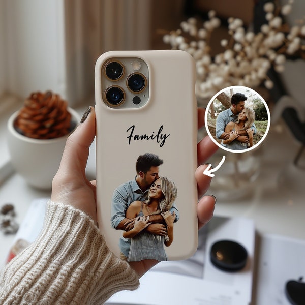 Coque de portable avec photo personnalisée pour iPhone 15, 14 Pro Max, coque de portable personnalisée pour Samsung Galaxy S24, S23 Ultra, Pixel 7, coque MagSafe pour iPhone