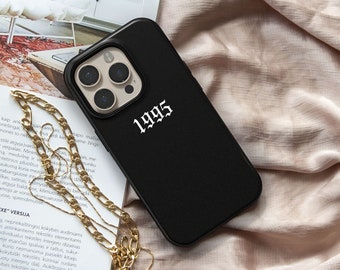 Personalized Birth Year Case For iPhone 15, 14, 13 Pro Max, Custom Date Phone Case For Samsung Galaxy S23, S22 Ultra, MagSafe Case