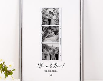 Personalised Wedding Photo Print, Anniversary Gift