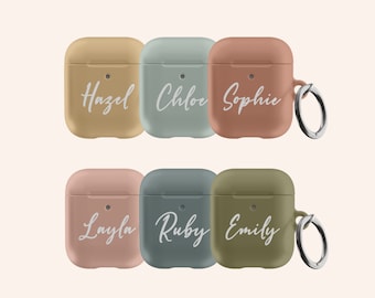 Personalised Name AirPods Case: Boho Protective Cover