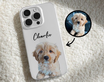 Custom Pet Clear Case For iPhone 15, 14, 13 Pro Max, Custom Dog Phone Case For Samsung Galaxy S24, S23 Ultra, Cat Case For iPhone, Pets Gift