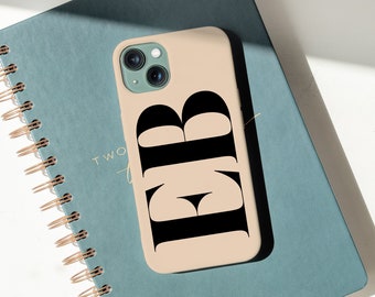 Monogram iPhone Case: Personalised Initial Phone Cover, Galaxy, Pixel