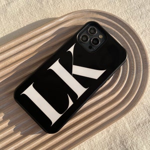 Gepersonaliseerde zwart-wit hoesje voor iPhone 15, 14, 13 Pro Max, aangepast telefoonhoesje voor Samsung Galaxy S23, S22 Ultra, MagSafe-hoesje voor iPhone