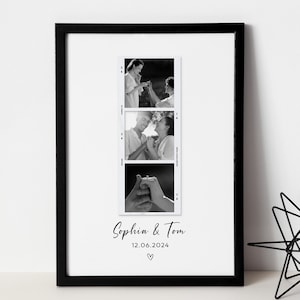 Personalised Engagement Print, Custom Photo Gift, Engagement Present, Gift for Fiancé, Wedding or Anniversary Gift, Engagement Memory Print