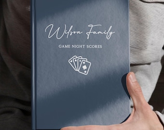 Personalised Family Game Night Score Book: Fun Family Gift